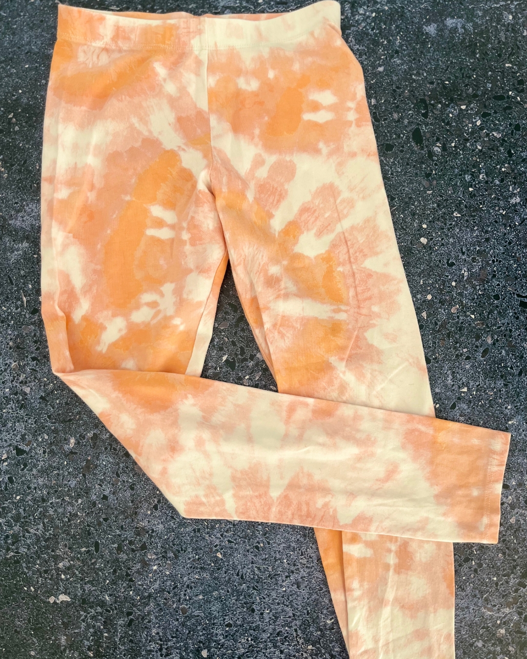&US orange and pink tie dye pants 14Y