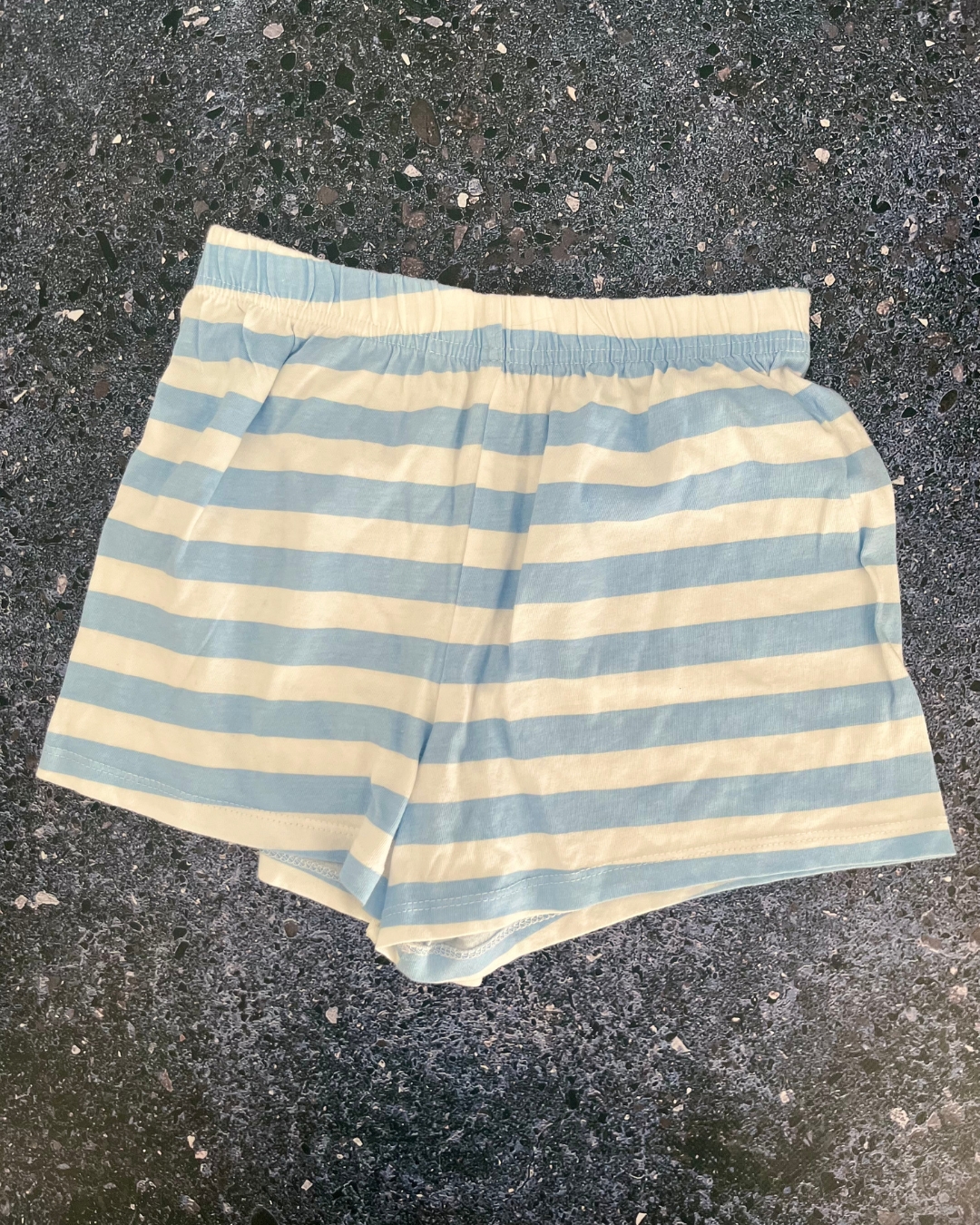 &US blue and white striped pajama shorts 10Y
