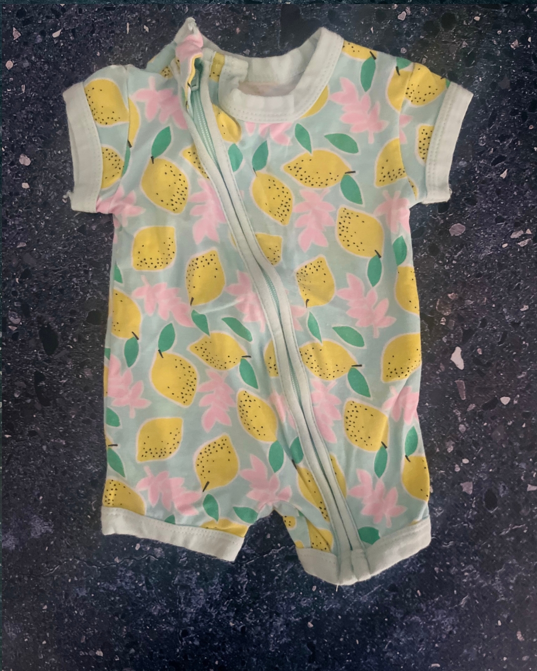 Cotton On green lemons romper Newborn