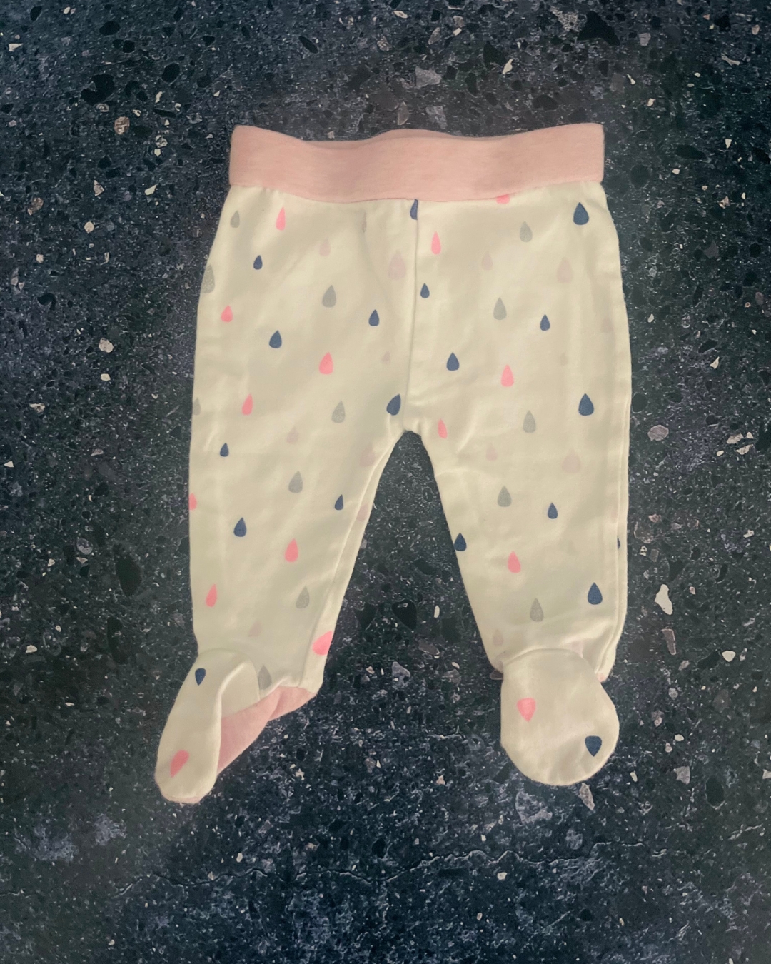 Cotton On white tear drop pants Newborn