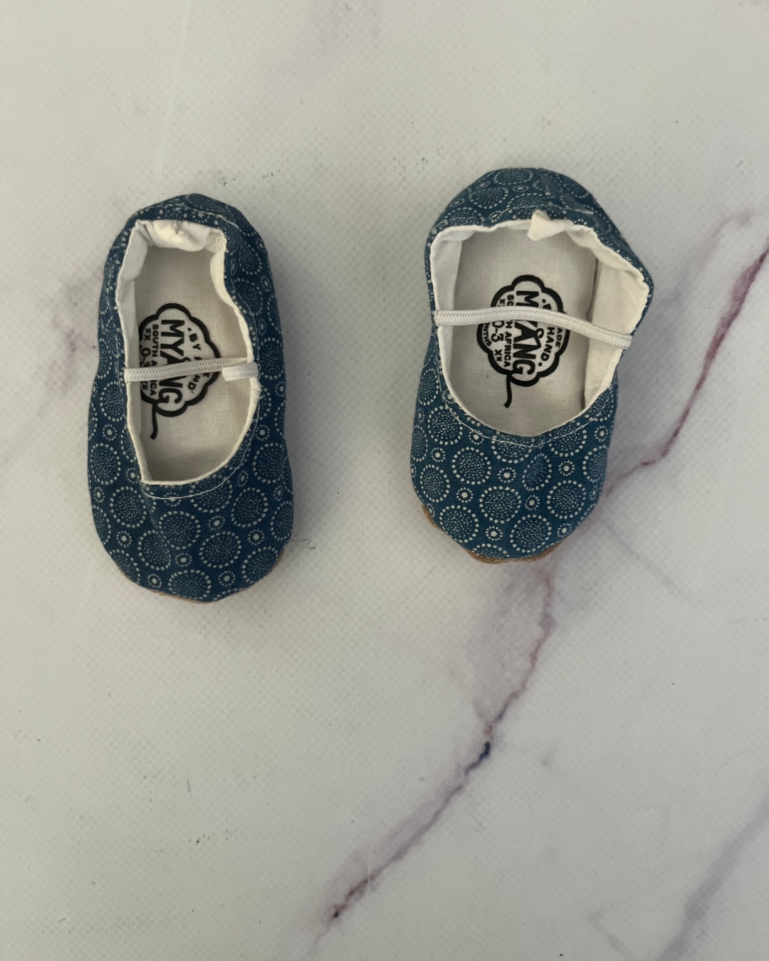 Myang blue pattern shoes 0/3M