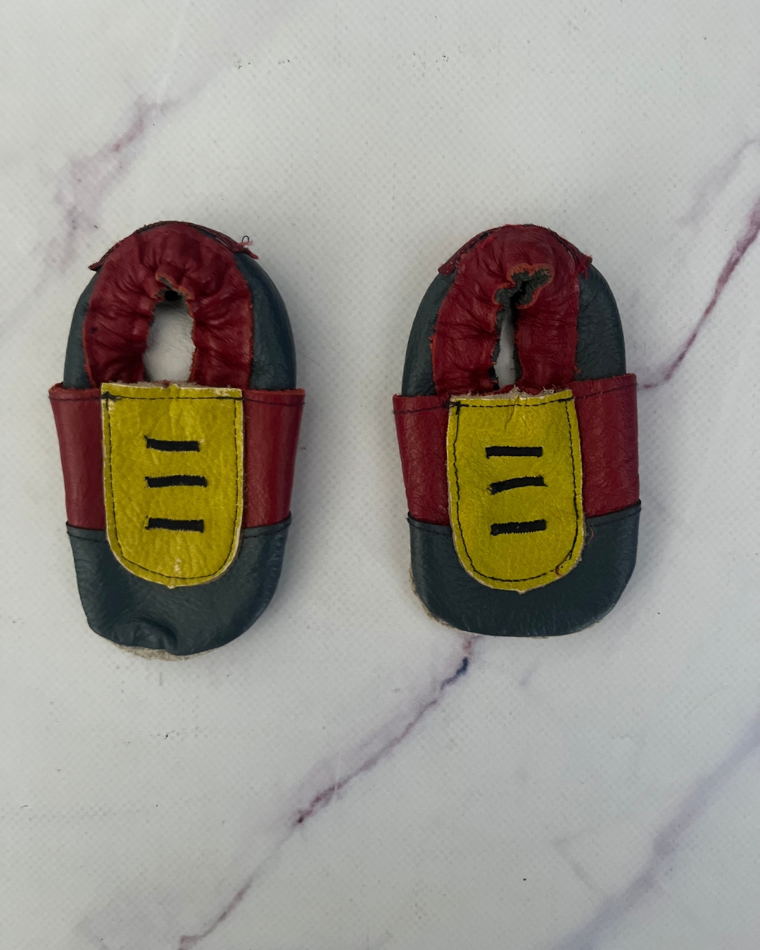 Naartjie red, blue and yellow shoes 0/3M