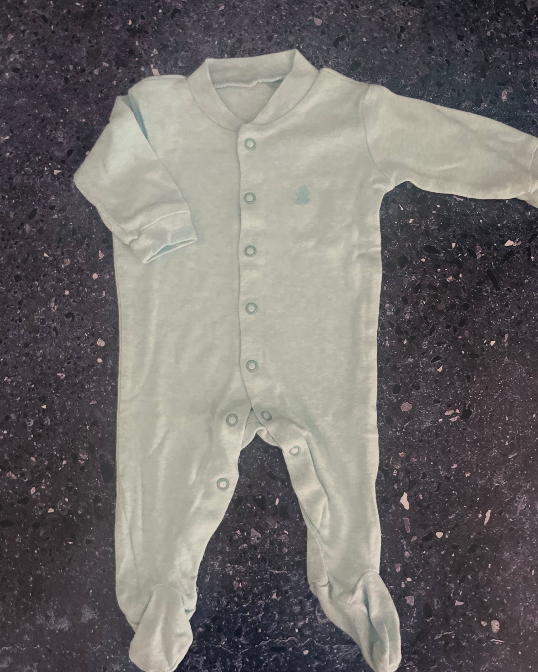 Woolworths green long sleeve onesie Newborn