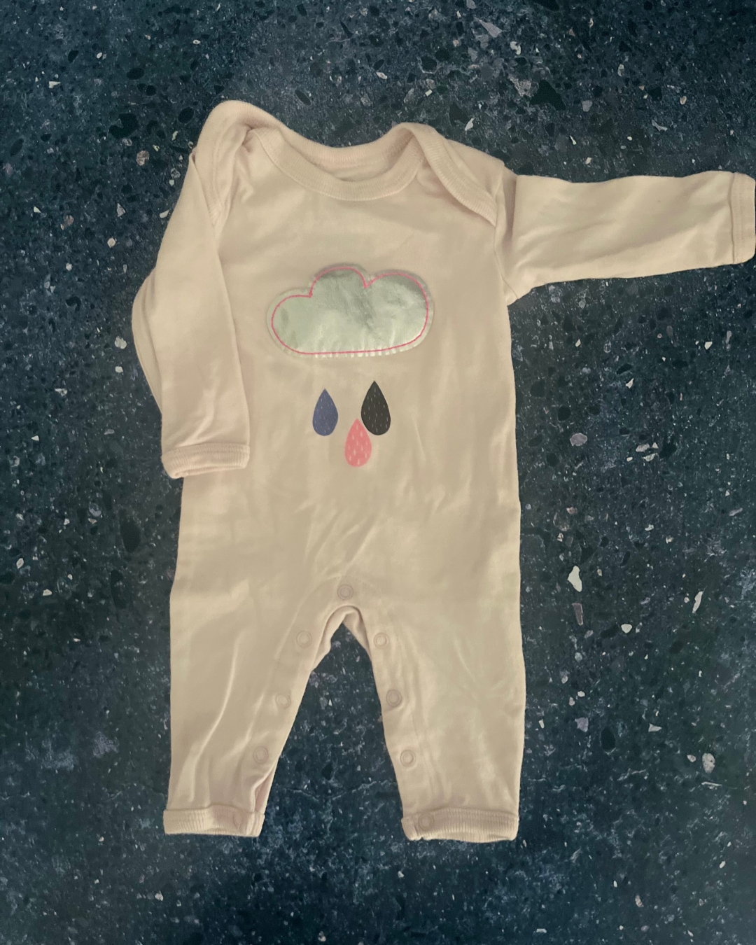 Cotton On pink rain cloud onesie Newborn