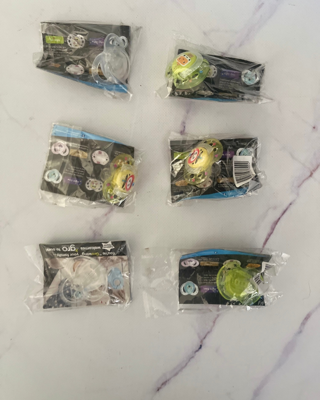 *NEW* Tommee Tippee assorted dummies (6)