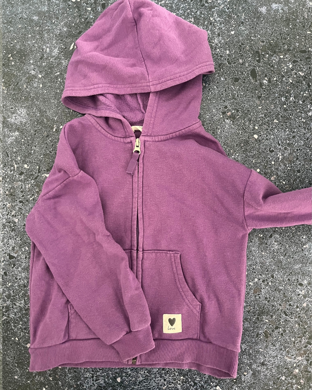 H&M purple hoodie 4/6Y