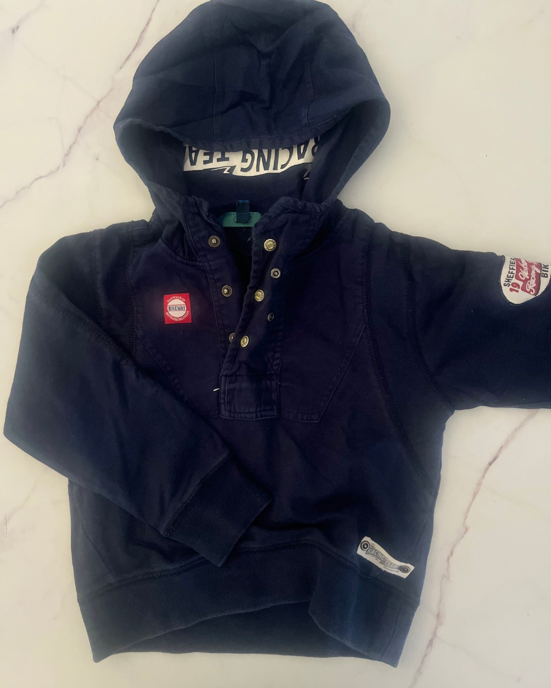 OVS blue racing hoodie 2/3Y