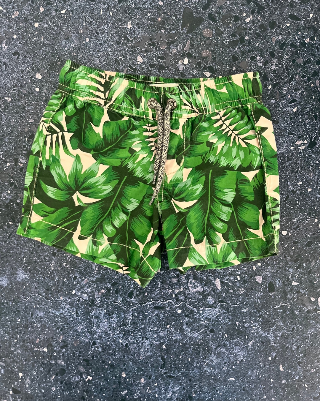 Country Road green floral shorts 3/6M