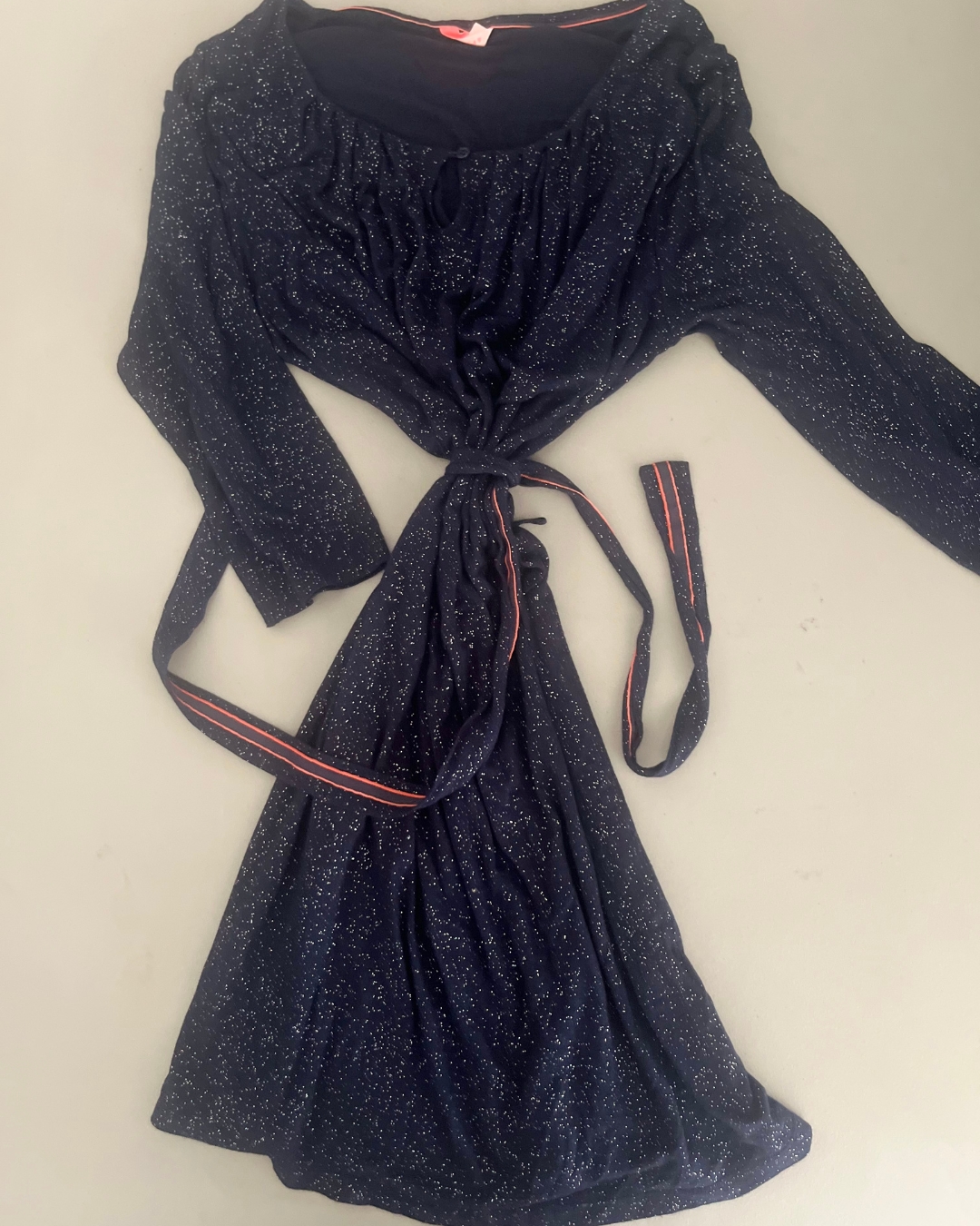 Jigsaw blue speckled dress 12/13Y