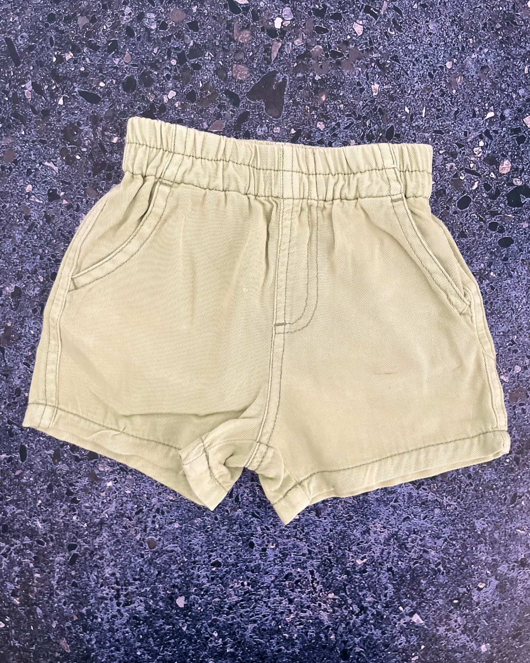 Cotton On lime green shorts 6/12M