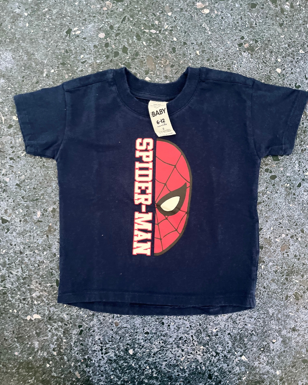 Cotton On blue Spiderman T shirt 6/12M