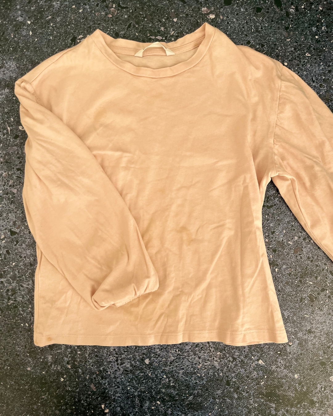 Mango pink long sleeve T shirt 7/8Y
