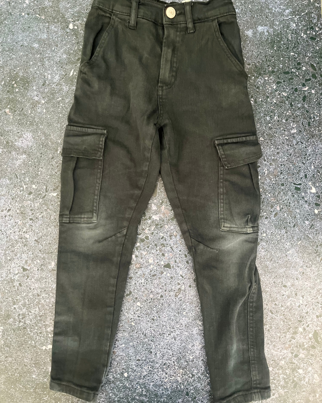 Zara navy cargo pants 8Y
