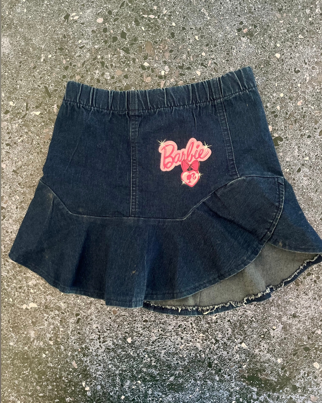 Woolworths blue Barbie skirt 6/7Y