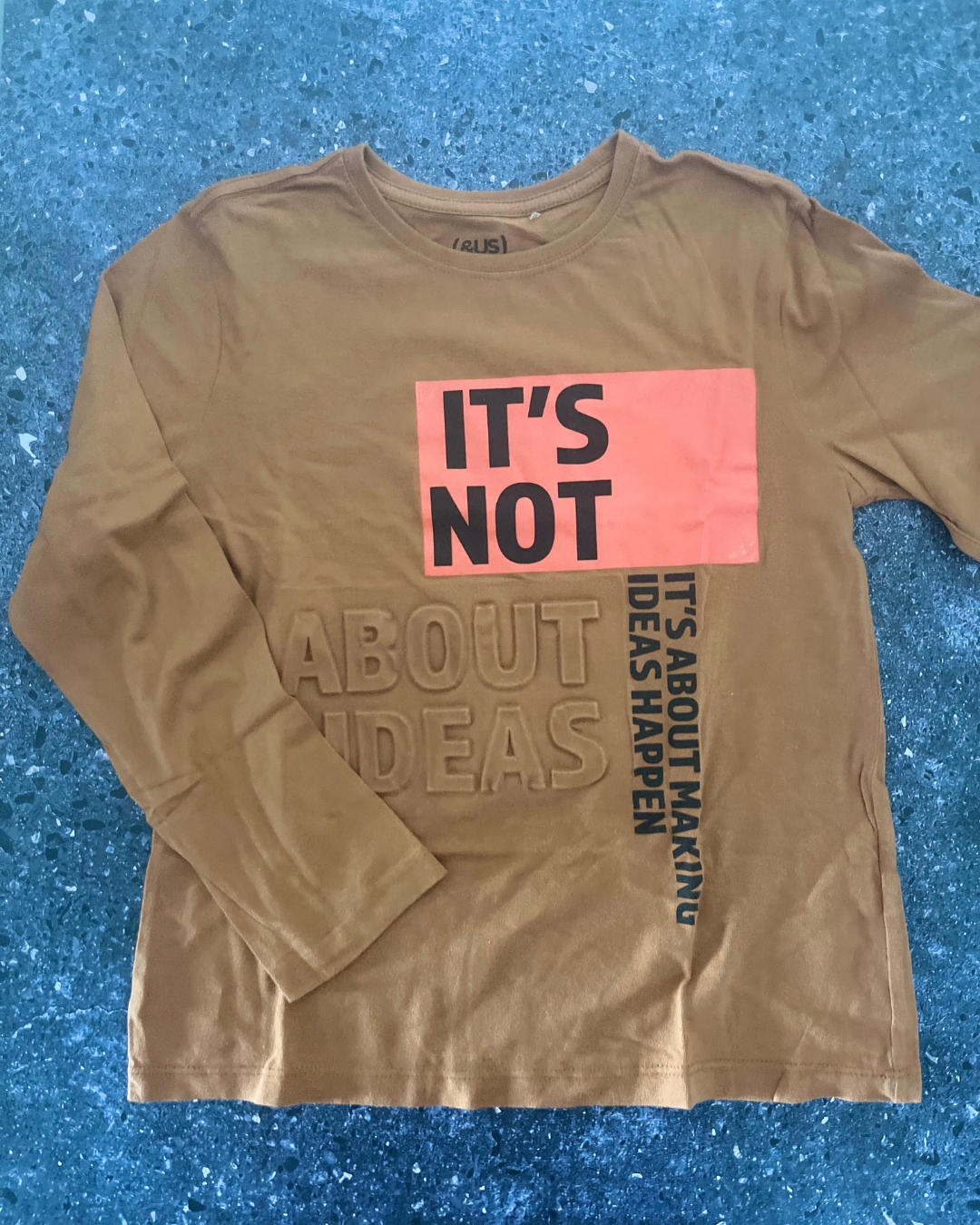 &US brown Ideas long sleeve T shirt 10Y