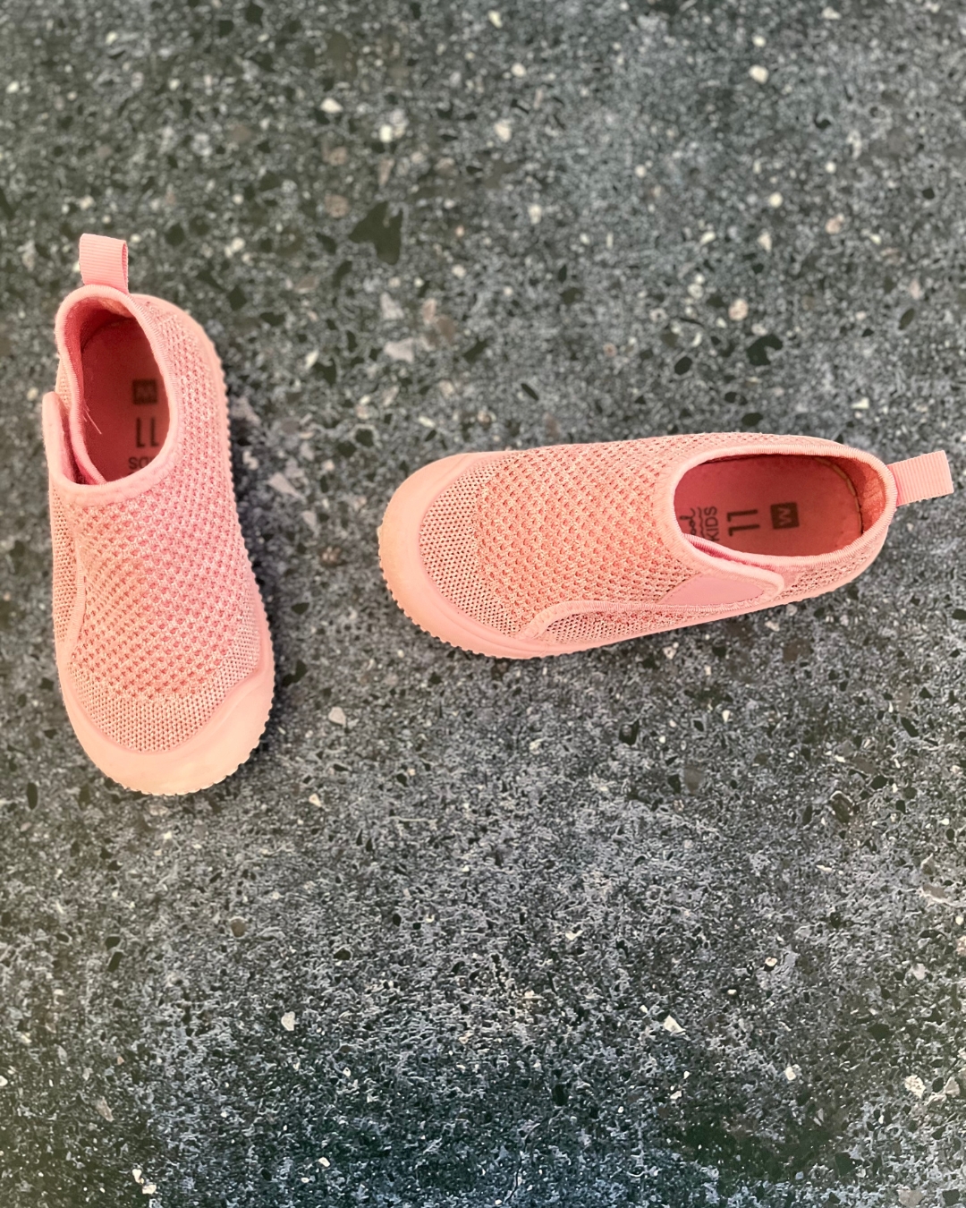 Woolworths pink mesh slip on shoes Size 11