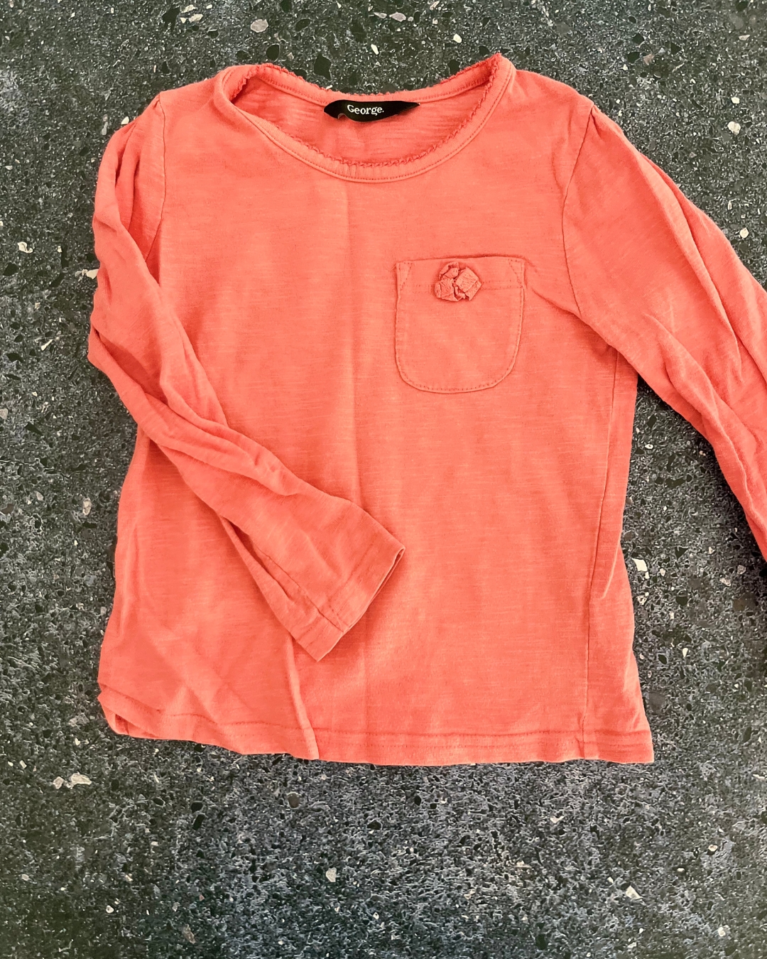 George pink long sleeve T shirt 2/3Y