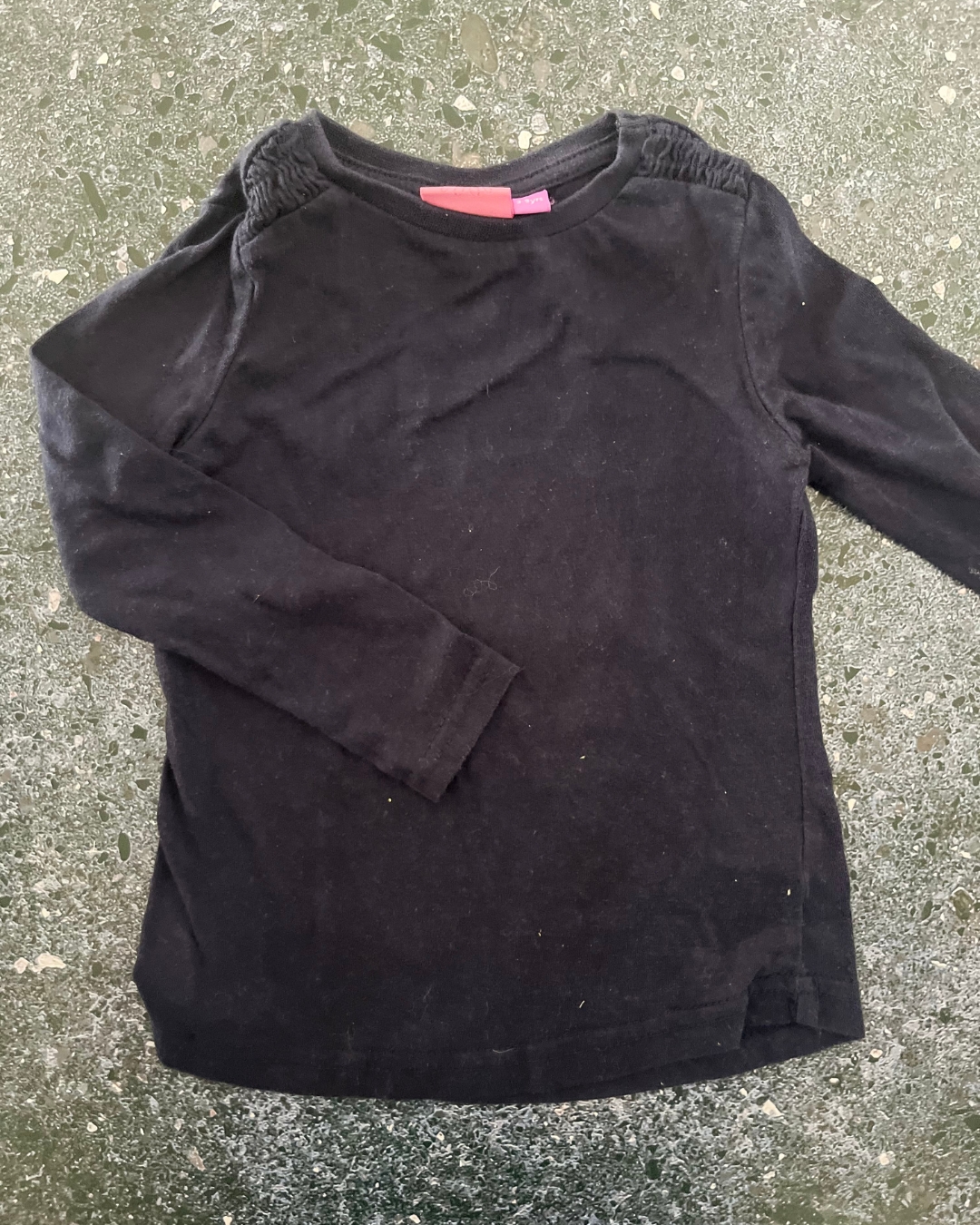 Qtee blue long sleeve T shirt 2/3Y