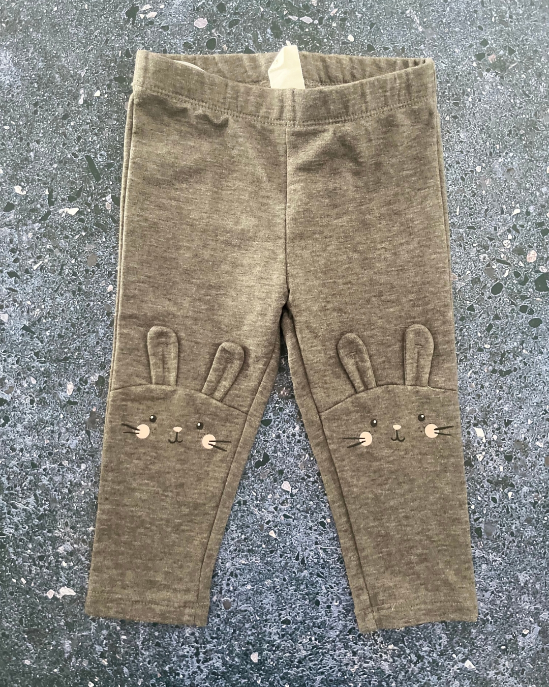 H&M grey bunny pants 9/12M