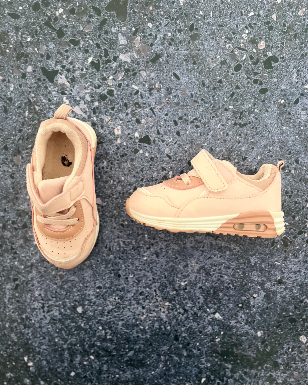 Pink velcro shoes Size 6