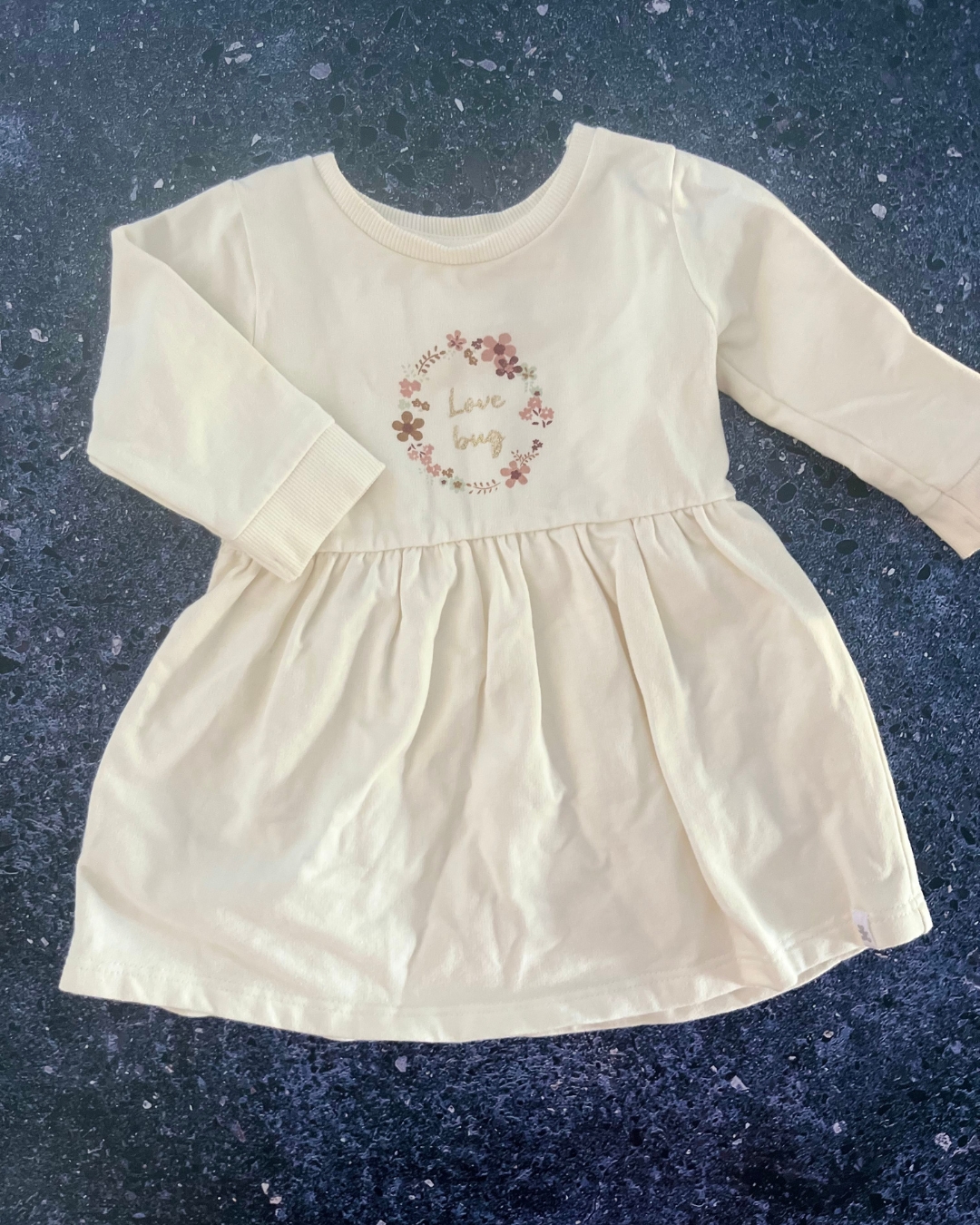 Woolworths beige Love Bug dress 3/6M