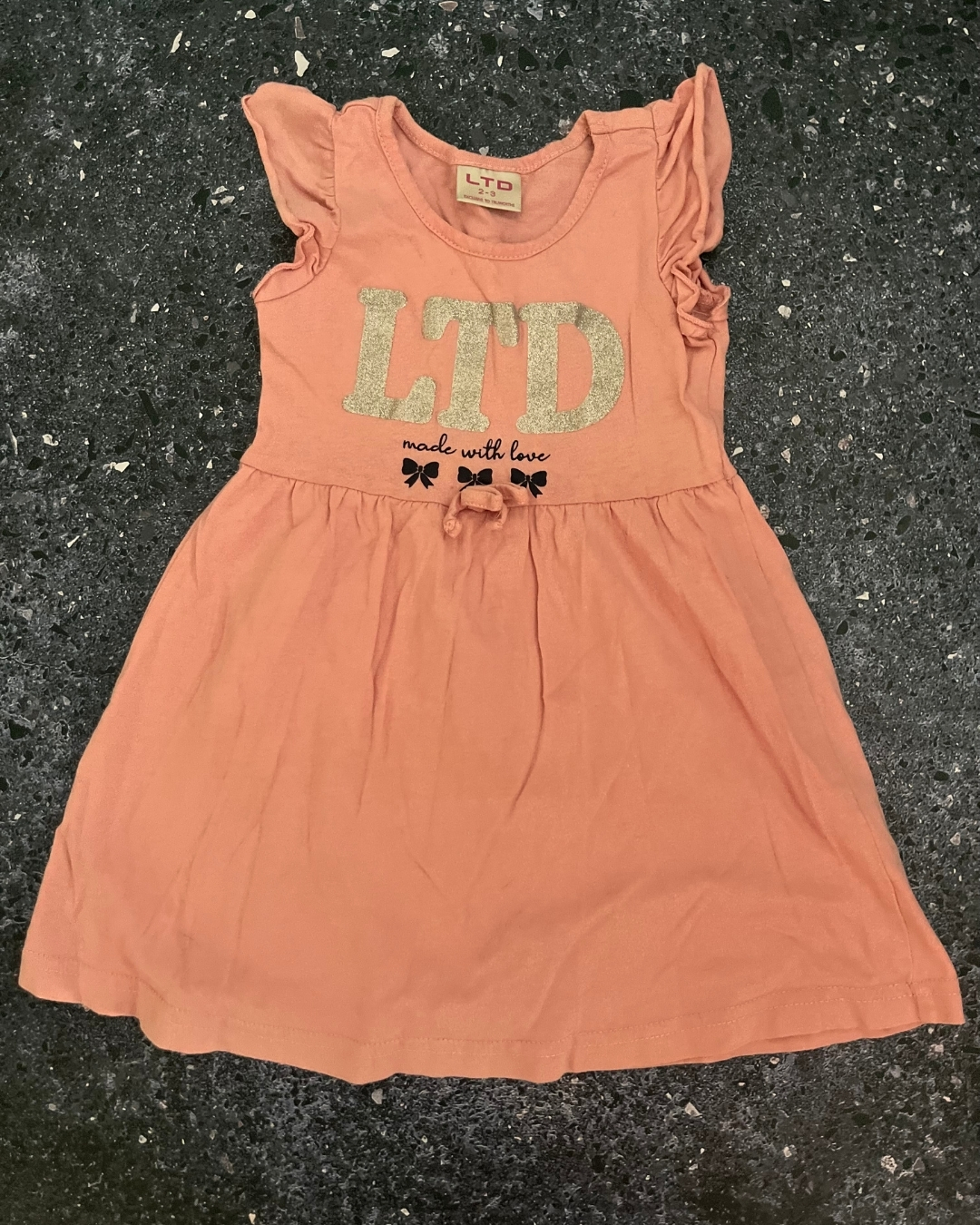 LTD pink dress 2/3Y