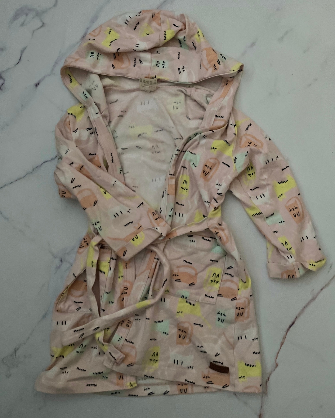 Keedo pink cat gown 2/3Y