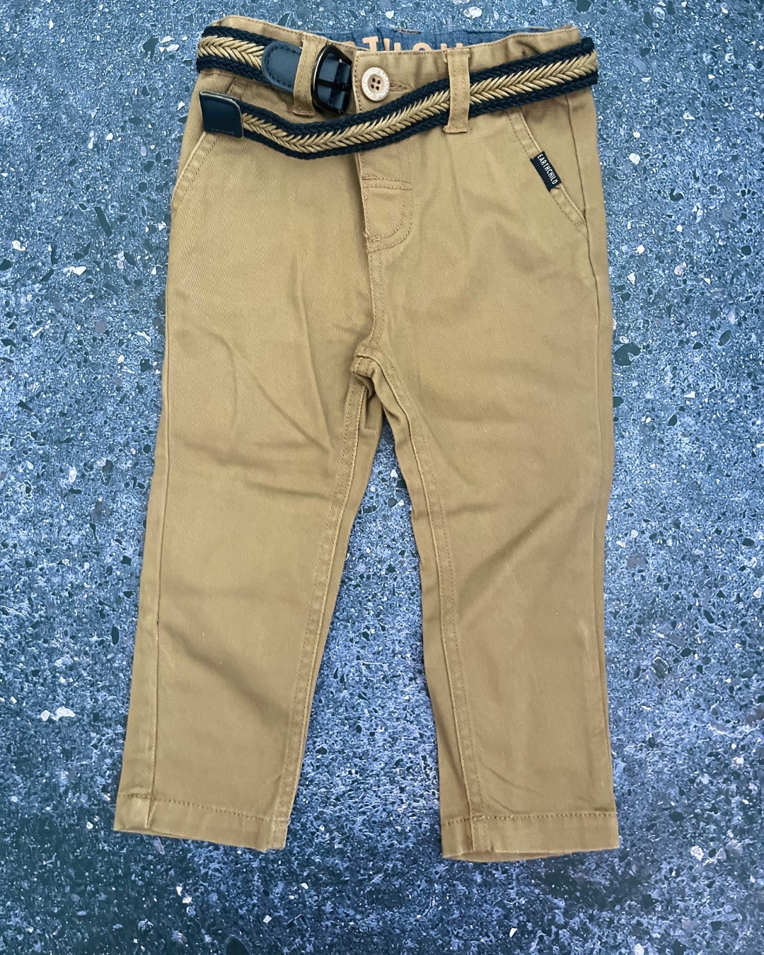 Earth Child brown pants with a belt 18/24M