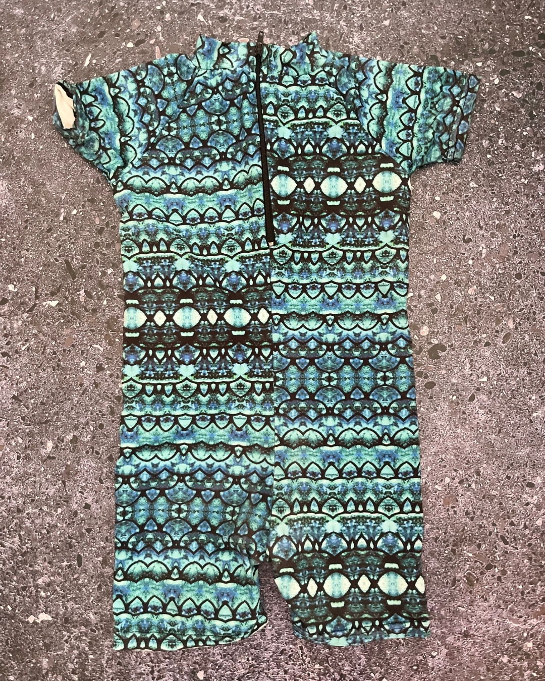 Turquoise scales swimming costume 2/3Y