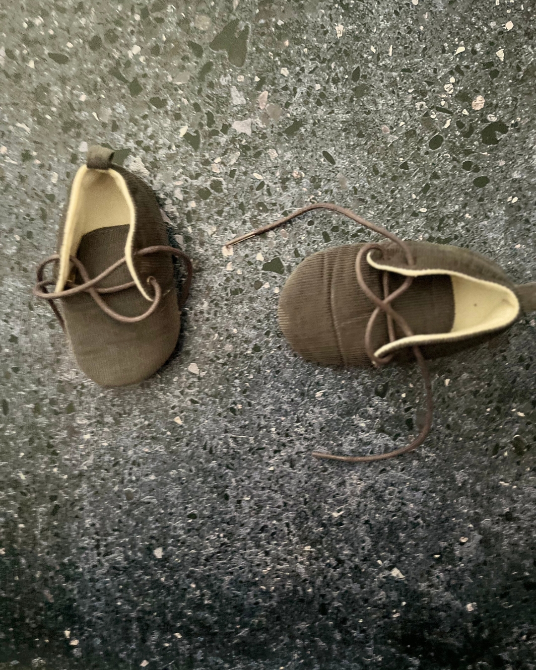 Grey corduroy shoes Size 2