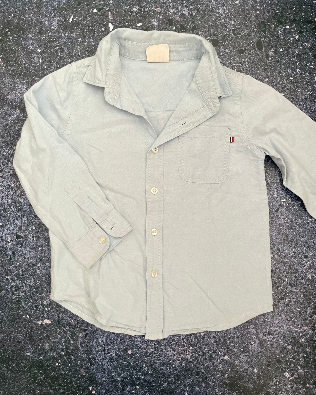Cotton On blue collared shirt 5Y