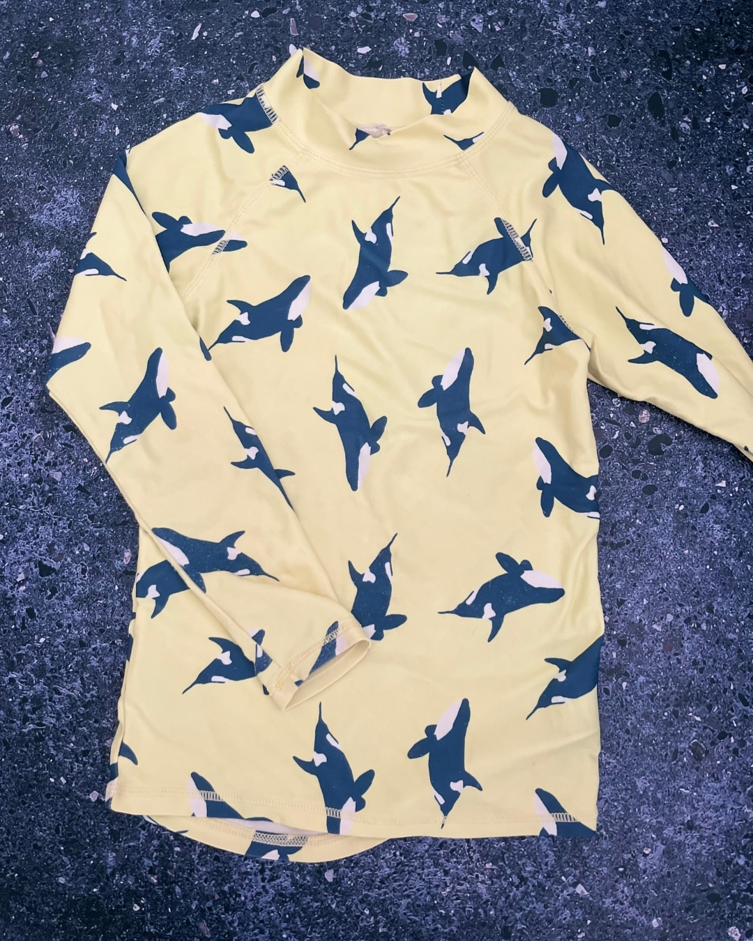 Cotton On yellow whales rash vest 5Y