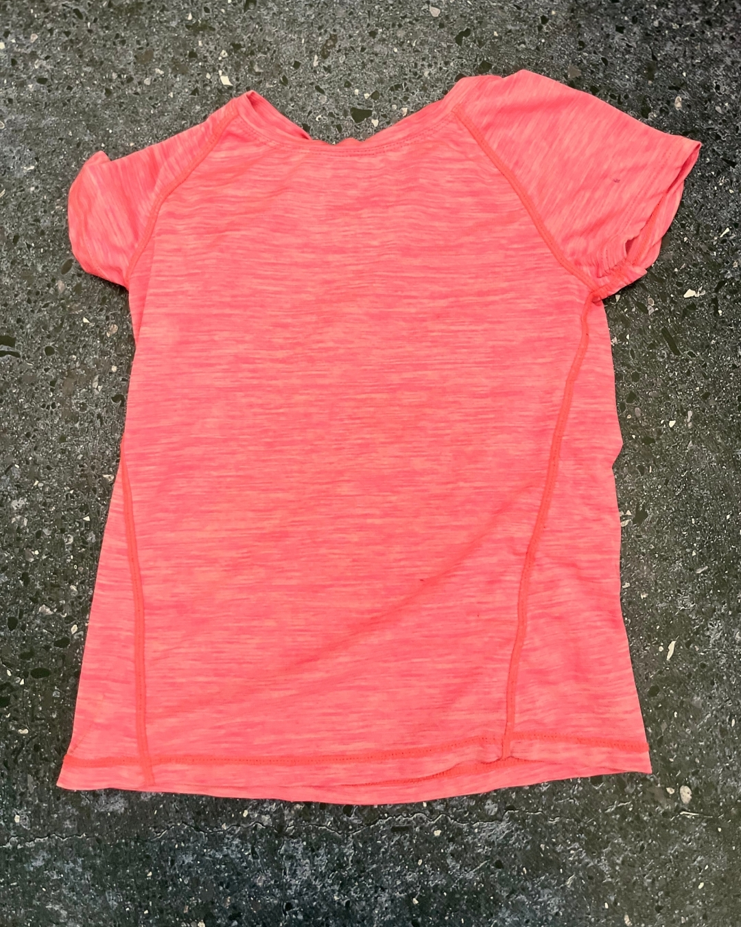 H&M pink melange dri fit T shirt 6/8Y