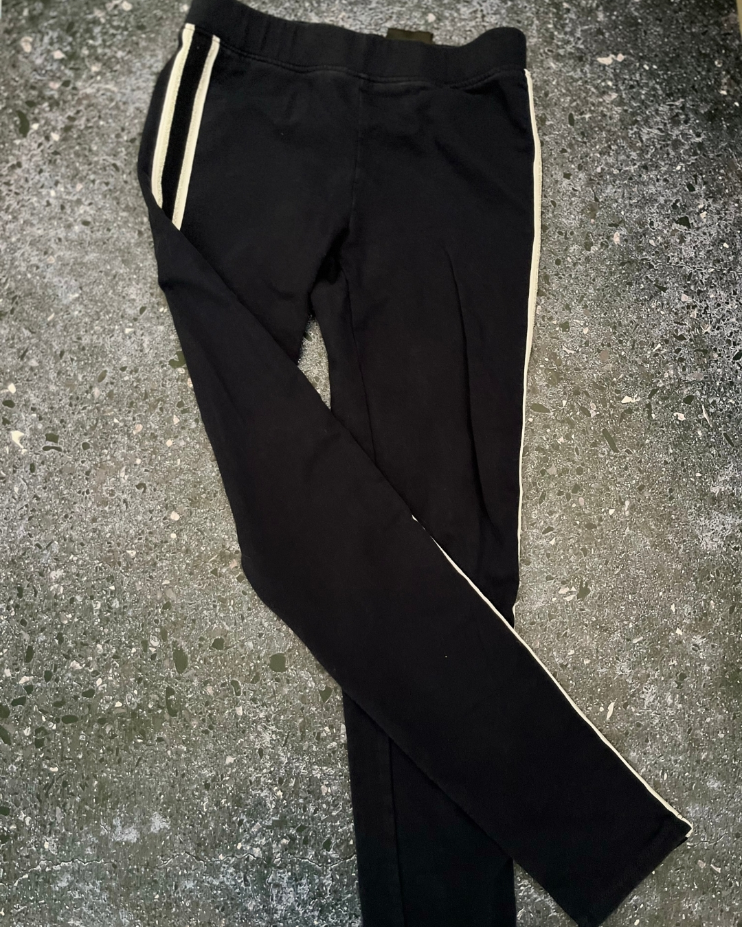 H&M blue pants with silver stripes 11/12Y