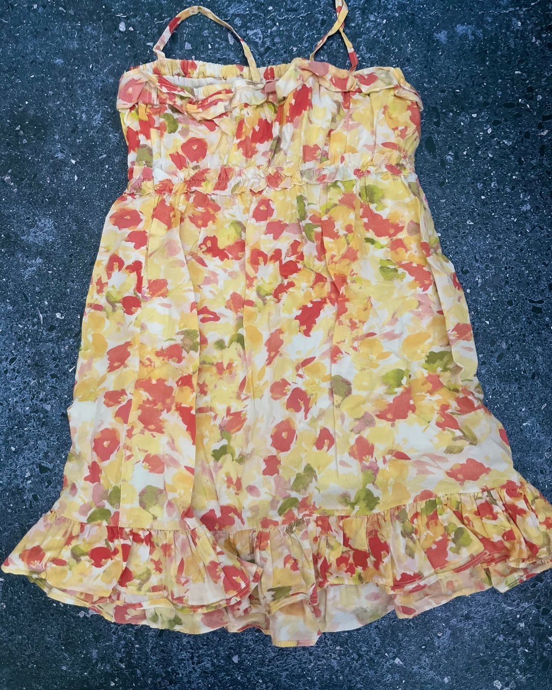 Gap white floral dress 5Y