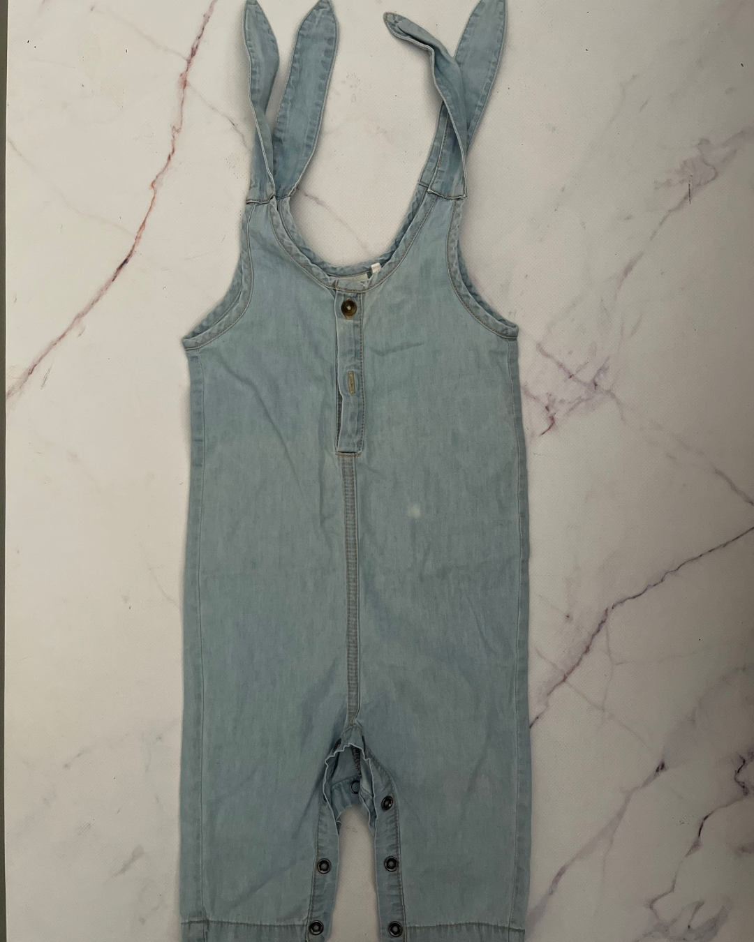 Keedo blue romper 6/12M