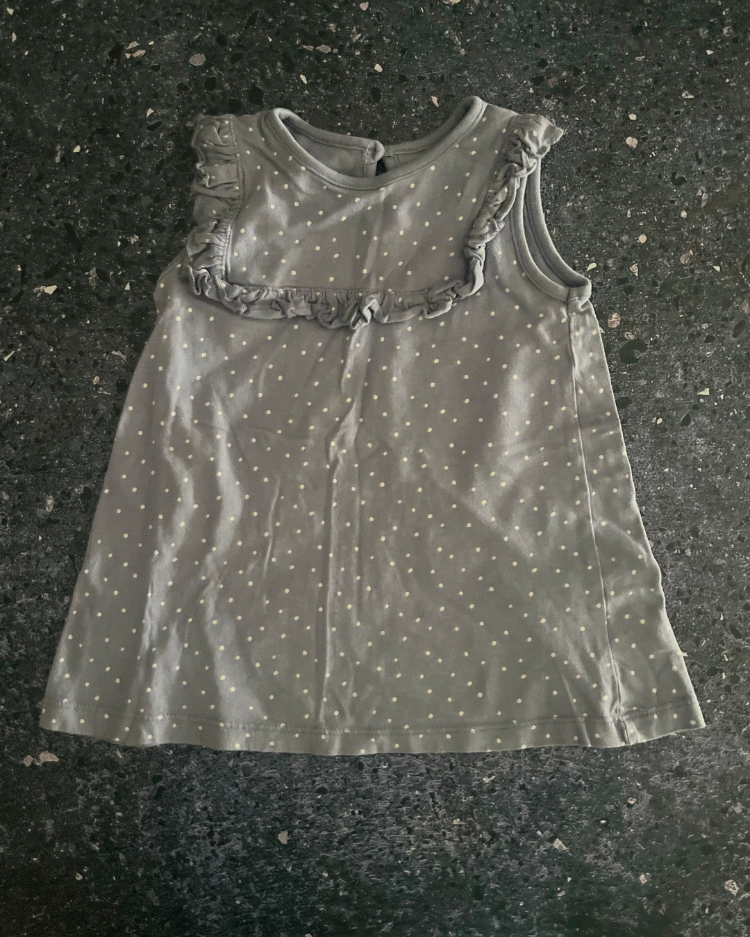 George blue polka dot dress 6/9M