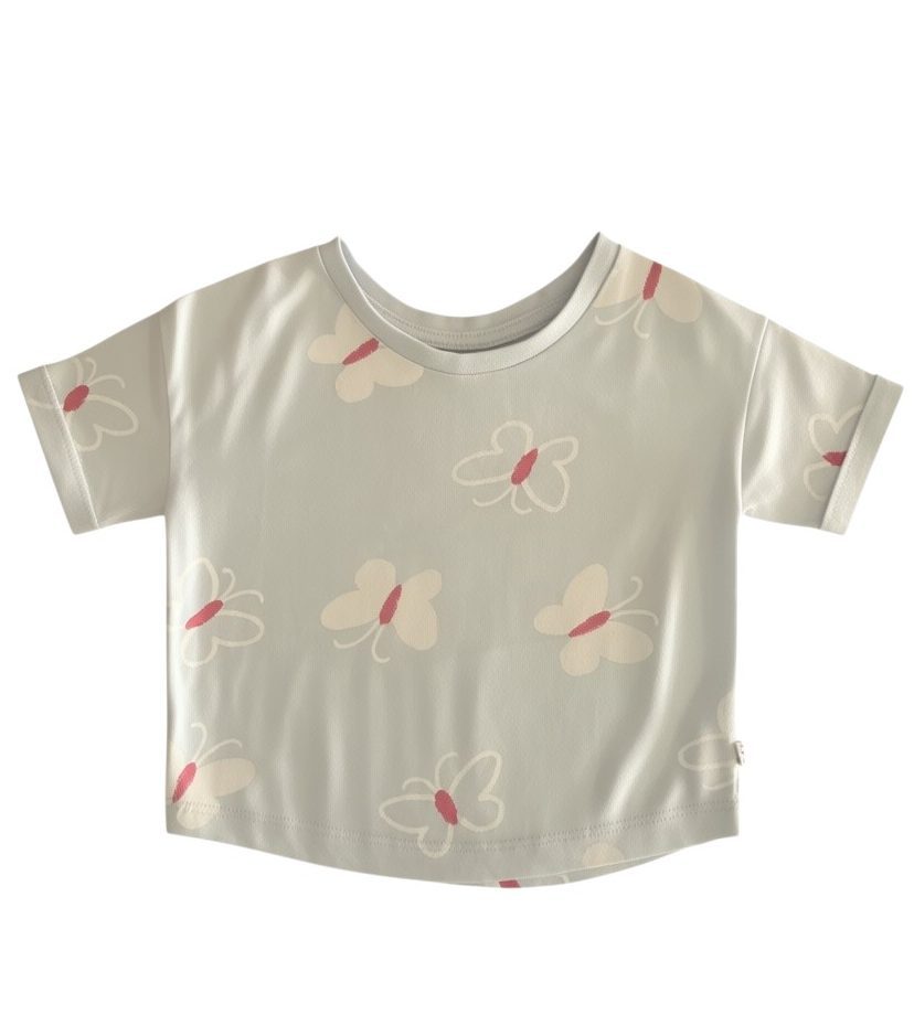 Woolworths blue butterflies T shirt 1/3M