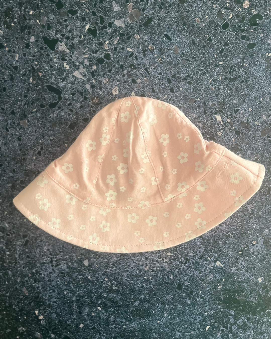 Woolworths pink floral hat 3/6M