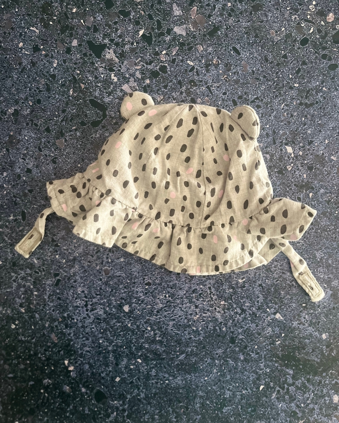 George pink bear hat 0/3M