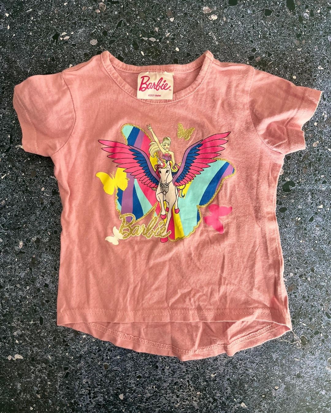 Barbie pink T- shirt 2/3Y