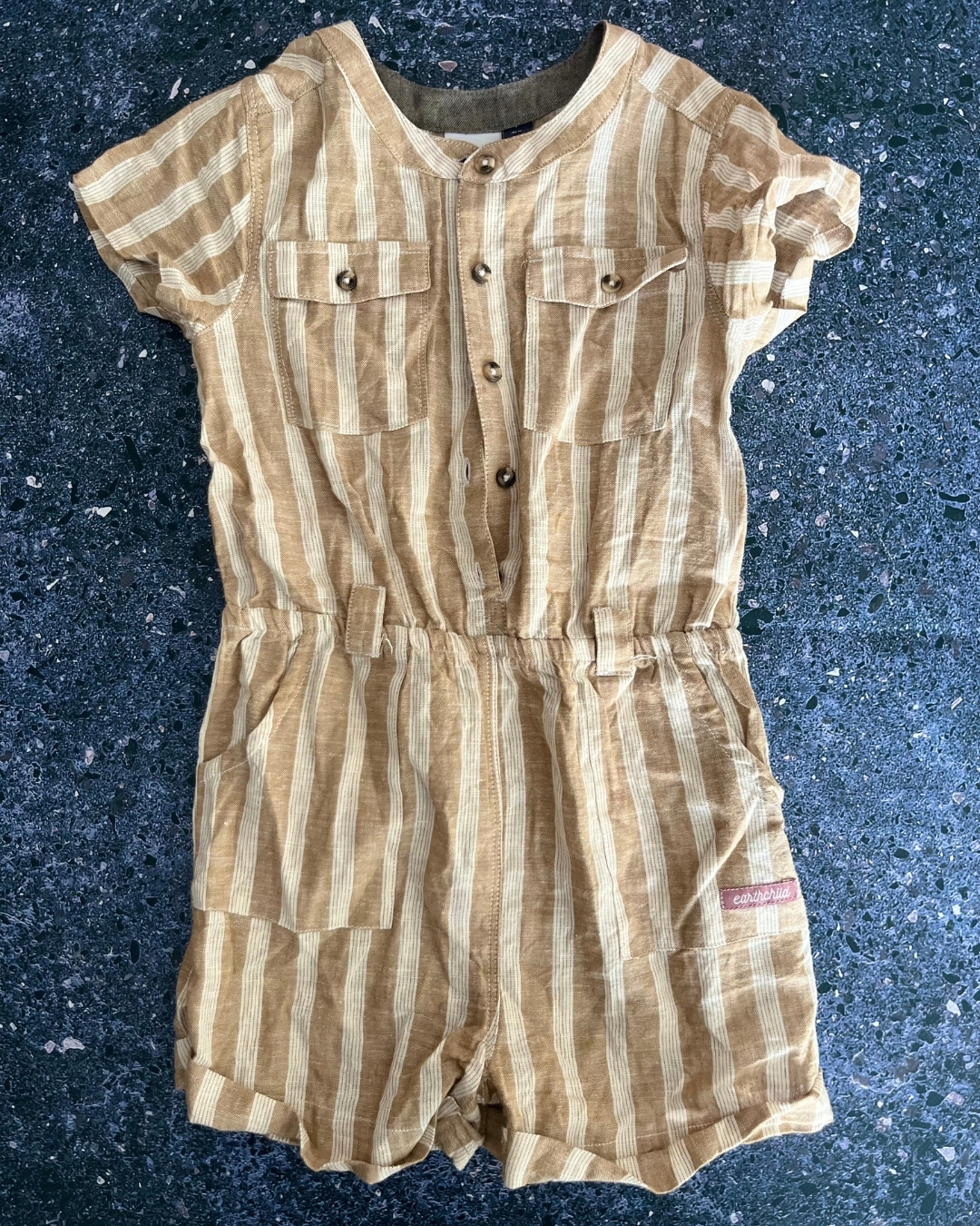 Earth Child striped jumpsuit 5/6
