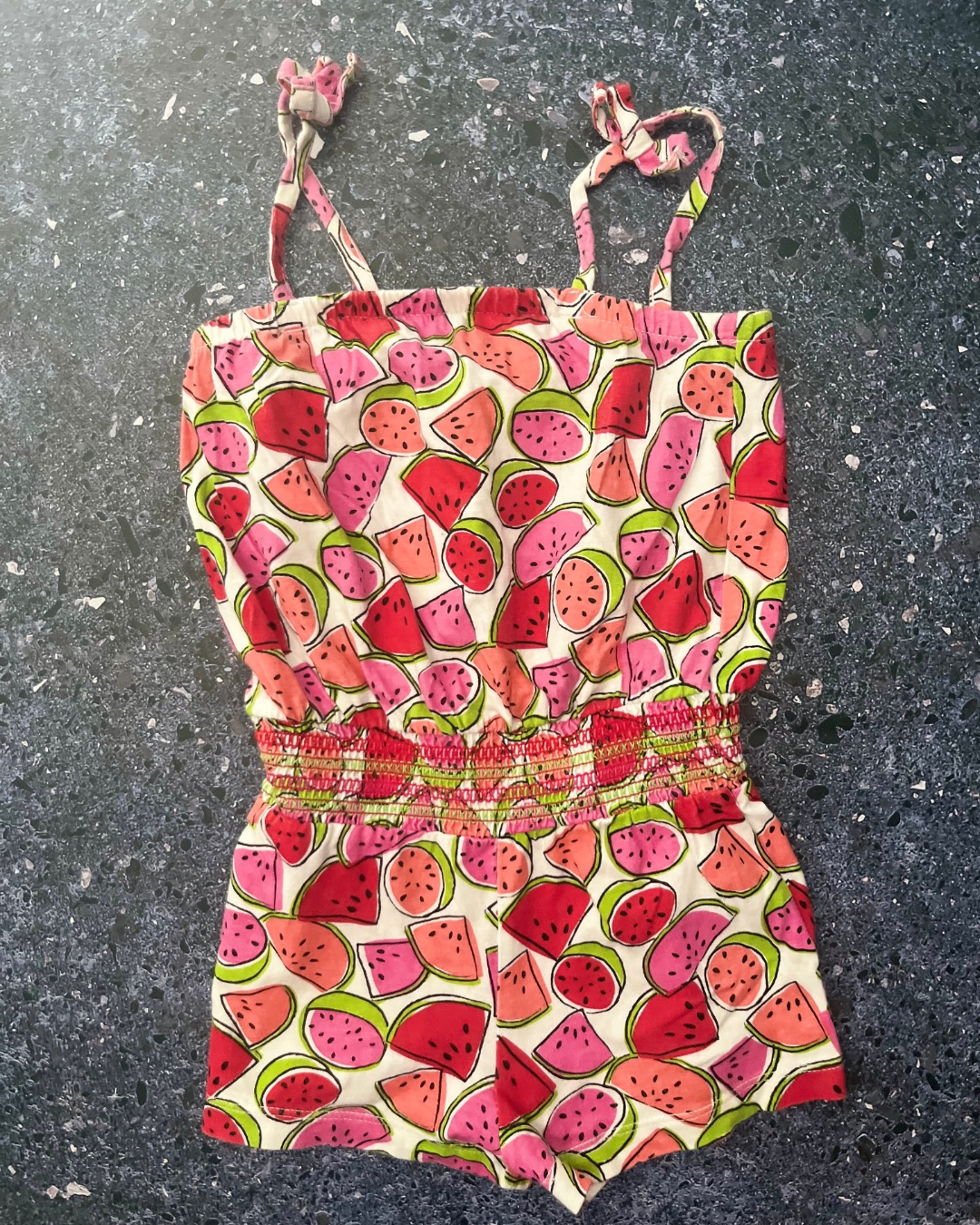 Healthtex white watermelon romper 3Y