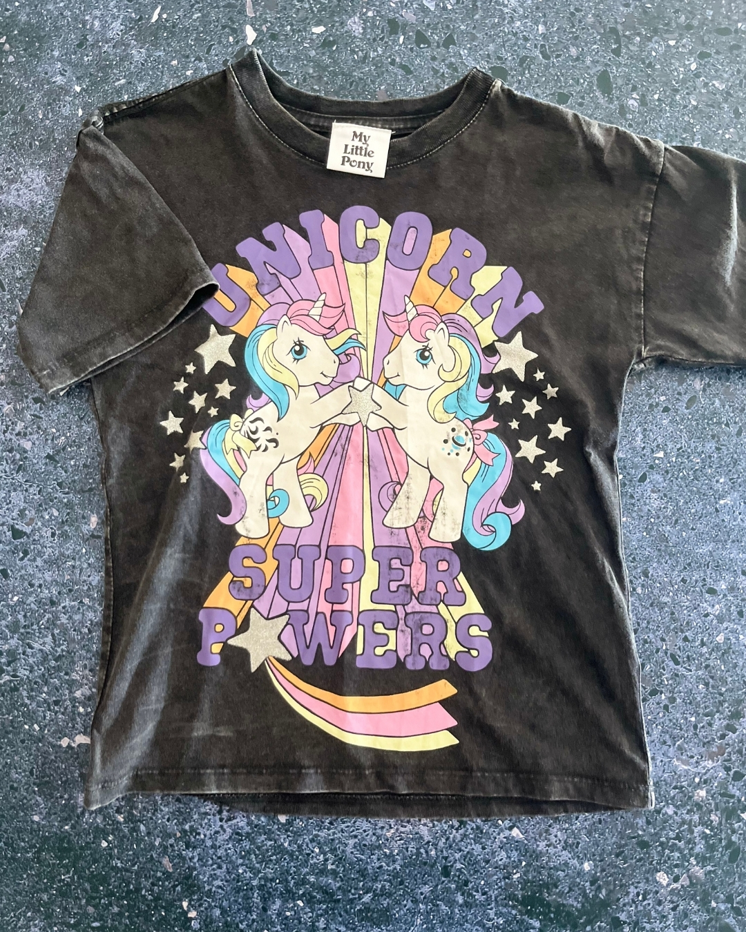 Cotton On black My Little Pony T-shirt 5Y