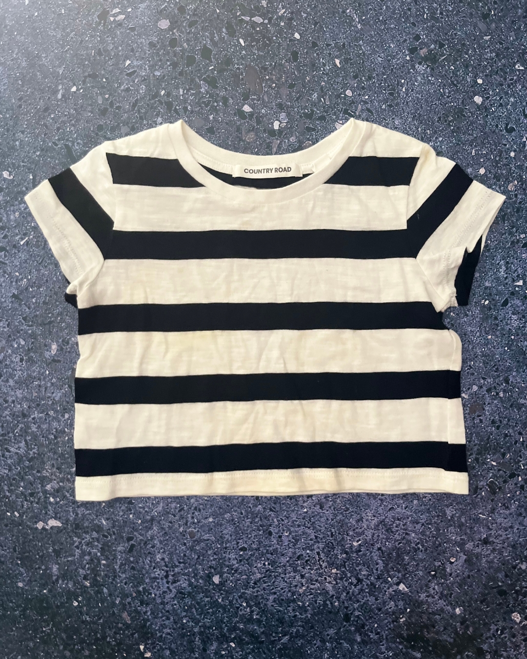 Country Road black and white striped T-shirt 2Y