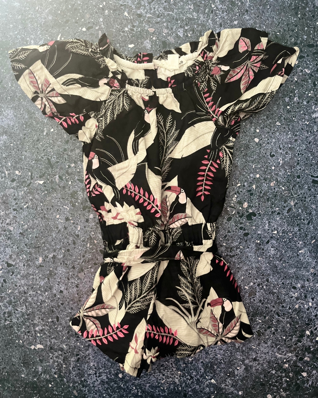 Country Road black toucan romper 2Y