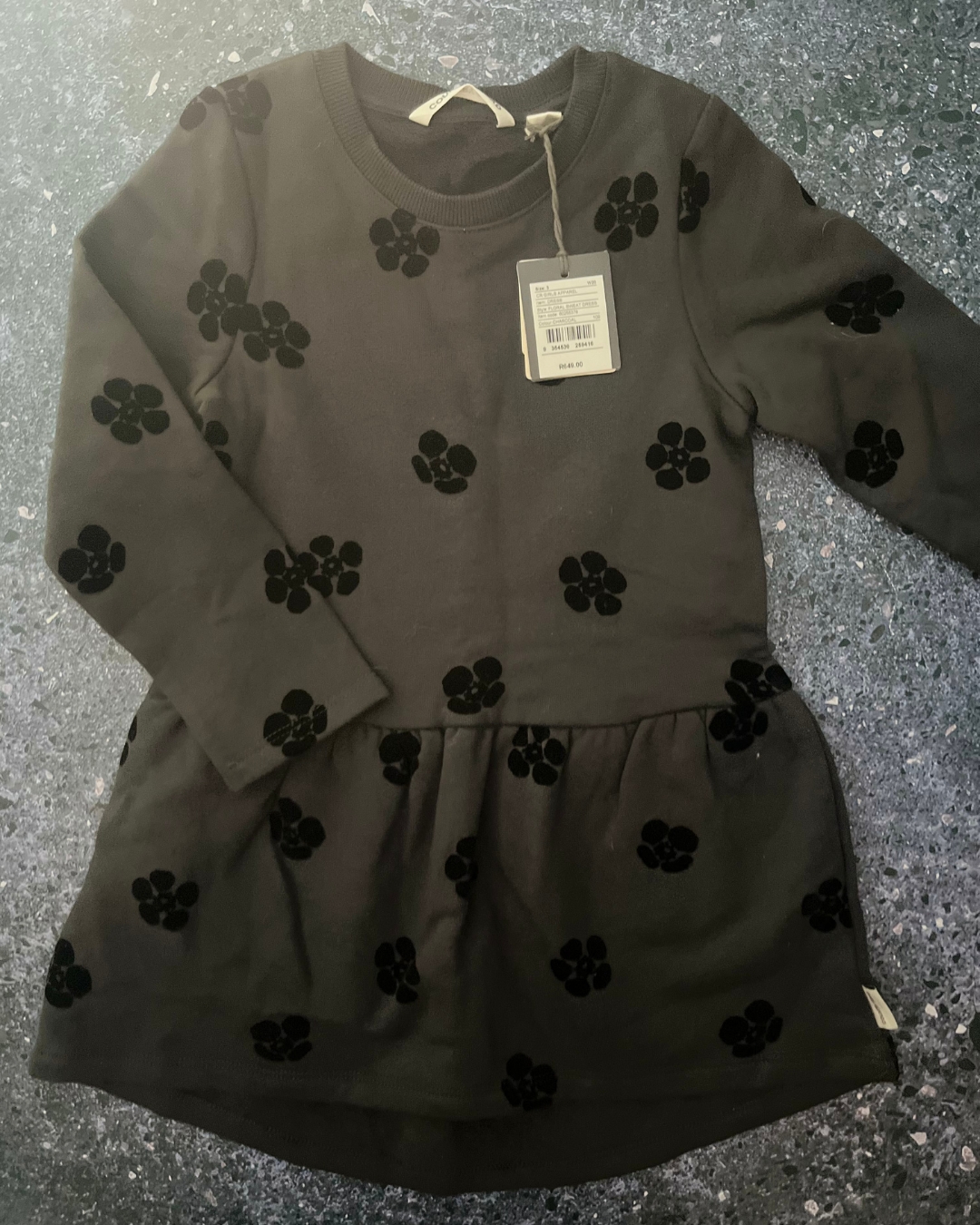 *NEW* Country Road grey floral dress 3Y