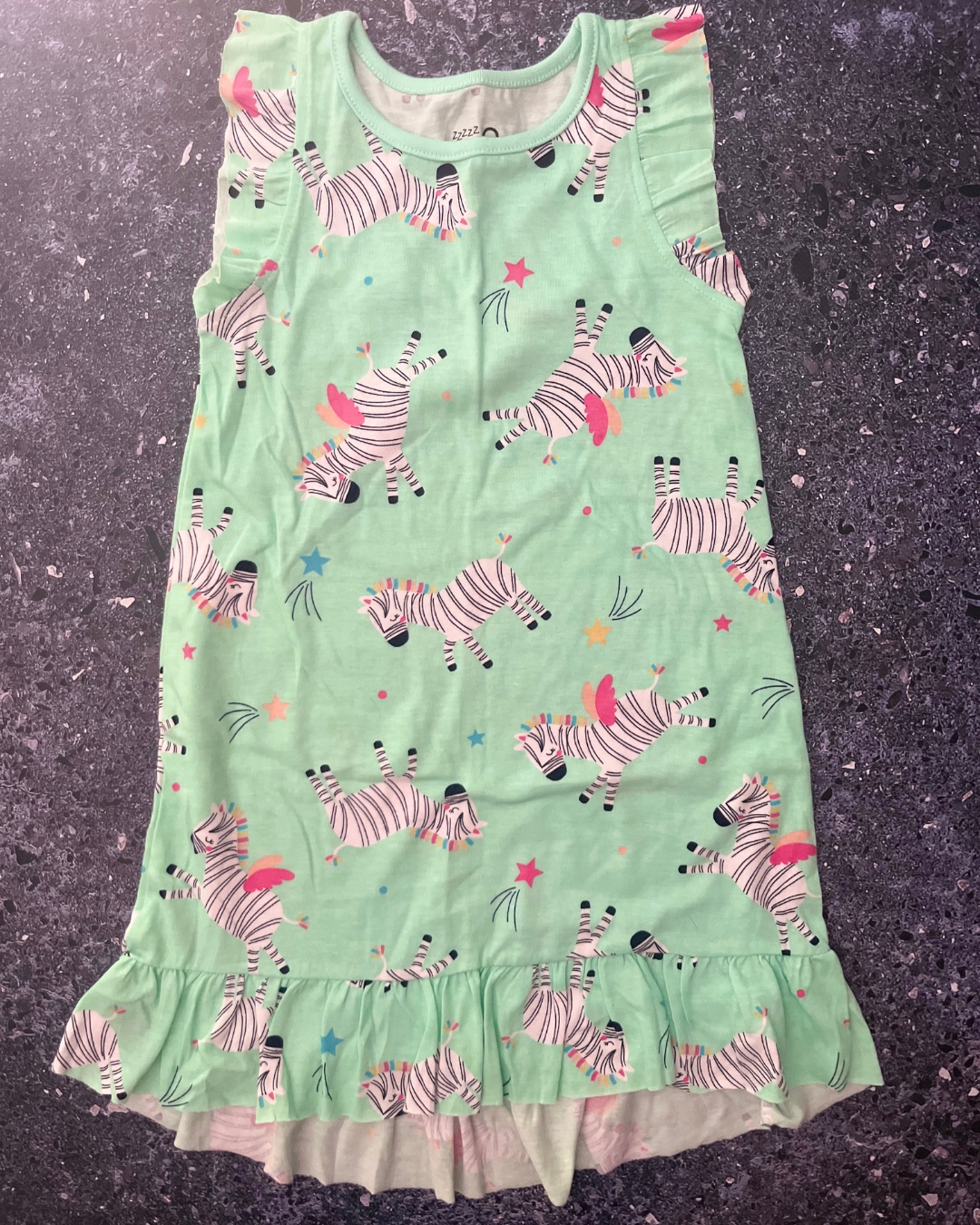 Woolworths green zebra nightie 3Y