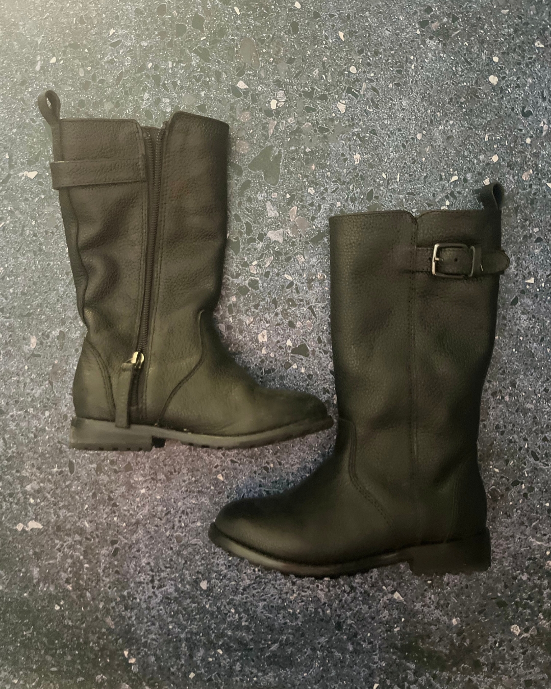 Country Road black leather boots Size 8.5