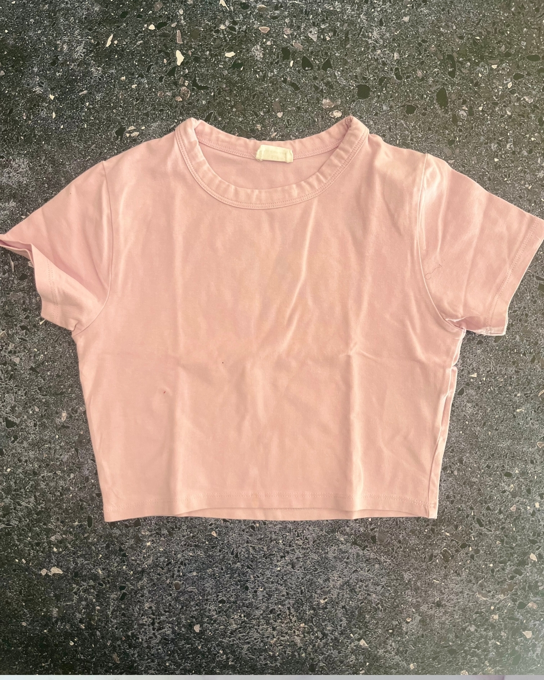 Cotton On pink cropped top Small (8Y)